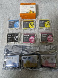 EPSON エプソン プリンター インクカートリッジ ICC59 ICY59 ICBK59 ICM59 ICC59互換 ICY59互換 ICM59互換 H-28互換 / 30 (RUHT013176)