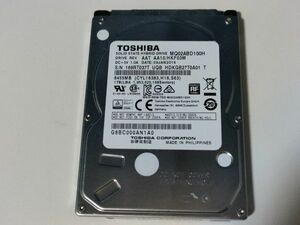 【使用時間12072時間】東芝 1TB(1000GB) SSHD MQ02ABD100H 2.5インチ 9.5mm厚 CrystalDiskInfo正常判定【037T】