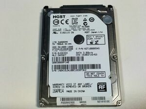 【ジャンク扱い】HGST 1TB(1000GB) HDD HTS541010A9E680 2.5インチ 9.5mm厚 CrystalDiskInfo正常判定【T3UV】