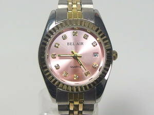◆BELL AIR ベルエア OSD-33 デイト クォーツ レディース 腕時計◆