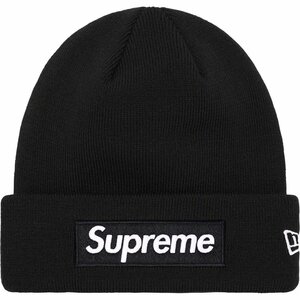 新品 Supreme New Era Box Logo Beanie Black シュプリーム ニューエラ ボックスロゴ ビーニー ブラック