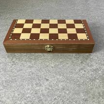 CHESS チェスセット チェス盤 木製 折り畳みチェスボード★K0763S_画像4