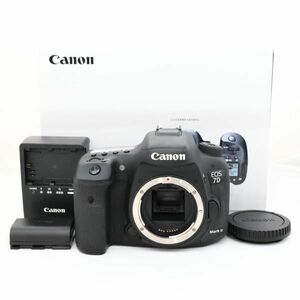 ☆良品・完動☆CANON EOS 7D Mark II ボディ キヤノン シャッター回数は55,531回☆送料無料・保証付☆J724