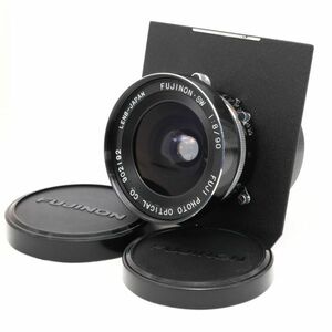 ☆美品☆FUJI PHOTO OPTICAL FUJINON・SW 90mm F8 + TOYO VIEWボード 大判レンズ フジフイルム シャッター可 ☆送料無料・保証付☆J810