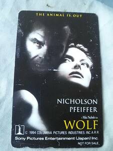  использованный . телефонная карточка Nicole sonWOLF Wolf THE ANIMAL IS OUT <110-011>50 частотность 