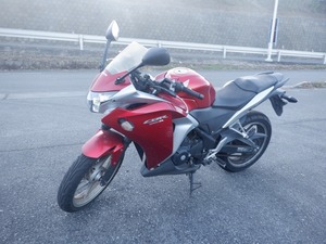 CBR250R　MC41　前期　書類・鍵付き　実働　ベース車②　格安　売り切り　赤/白　社外マフラー付き！