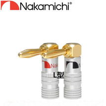 ナカミチ Nakamichi 24K 金メッキ バナナプラグ L型 ２0本セット_画像1