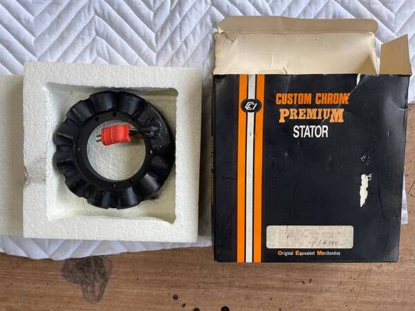 ハーレーダビッドソン ビッグツイン用 1975年〜1980年オルタネーターコイル P/N 29965-75(18A)新品 令和5年12月7日