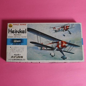 ハセガワ　1/72　ハインケル　He51A-1　ドイツ空軍戦闘機（陸上型）Heinkel　He51A-1