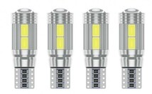 超爆光！4個セット キャンセラー内蔵 T16 T10 LED ルームランプ ポジション ナンバー灯 バックランプ ホワイト 5630 10smd /10_画像1