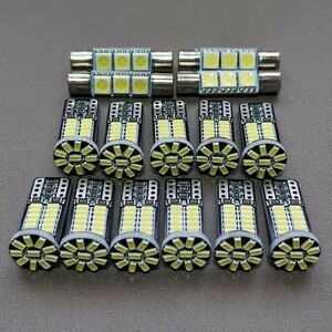 超爆光！CR6 アコードハイブリッド 純正球交換用 T10 LED ルームランプ ナンバー灯15個セット 室内灯 ホンダ /34/f3