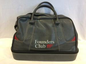 ●87●Founders Club ファウンダースクラブ ゴルフ ボストンバッグ シューズ入れ シューズケース 二層式 メンズ