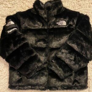 【1円スタート】Supreme / The North Face Faux Fur Nuptse Jacket Black L size ノースフェイス ヌプシ ブラック 確実正規品 