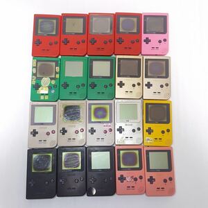 442) ゲームボーイポケット 本体 20台 まとめ売り 動作未確認 ジャンク GBP MGB-001 GAMEBOY Pocket Nintendo ニンテンドー　console