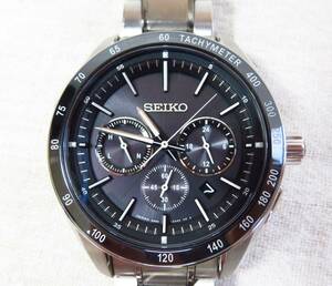 12J156MZ9◎SEIKO　セイコー 8B82-0AP0 ブライツ クロノグラフ 電波ソーラー メンズ腕時計◎中古品