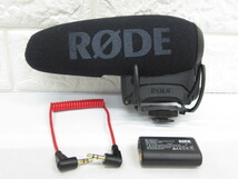 12D184SZ◎RODE ロード VideoMic Pro+ ビデオマイク ビデオカメラ用コンデンサーマイク 通電確認済み◎中古_画像1