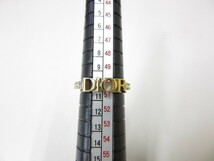 12D561SZ◎ChristianDior クリスチャンディオール ロゴ ラインストーン リング 指輪 10号(Sサイズ)◎中古_画像8