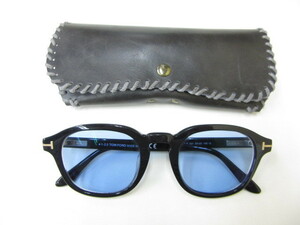 12D647SZ◎TOMFORD トムフォード サングラス TF5698-F-B 001 眼鏡フレーム フルリム 度あり◎中古