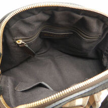 BURBERRY バーバリー 3201007 ハンドバッグ ノバチェック PVC xレザー ベージュ ブラウン/251203【中古】_画像8