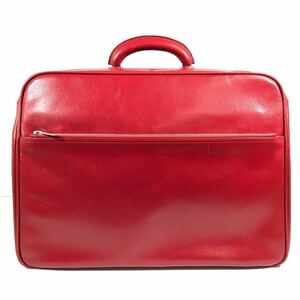 [varek -stroke la] standard inside Valextra business bag key south capital pills attaching red Boston bag attache case briefcase original leather gentleman men's 