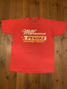 ビンテージレーシングTシャツ PENSKE MILLER racing team bell buco stp swingster