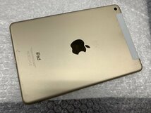 DY839 SIMフリー iPad mini 第4世代 Wi-Fi+Cellular A1550 ゴールド 32GB ジャンク ロックOFF_画像2