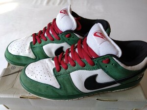 【29.0】中古 NIKEナイキ DUNK LOW PRO SB HEINEKEN 304292-302 ダンクロープロハイネケン