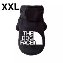 新品未使用The dogfaceドッグフェイス犬服パーカーペット用洋服ドッグウェア黒XXLサイズ_画像1