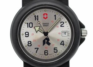 【SWISS ARMY】スイス アーミー シルバー文字盤 38ｍｍ メンズ クォーツ 中古品