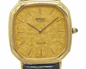 [中古品] 稼働品【SEIKO】セイコー Dolce ドルチェ 6020-5500 K14無垢 SS 14K メンズ クォーツ 稼働品 中古品