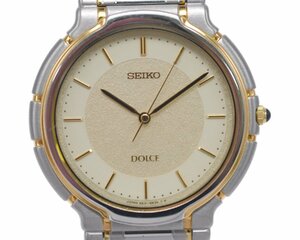 [美品] 稼働品【SEIKO】セイコー Dolce ドルチェ 5E31-6E10 メンズ クォーツ 動作OK 中古品