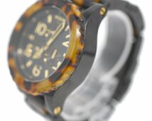 【ＮＩＸＯＮ】ニクソン THE 42-20 NA037679 べっ甲モチーフ ブラック文字盤 クォーツ 中古品_画像4