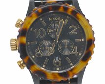 【ＮＩＸＯＮ】ニクソン THE 42-20 NA037679 べっ甲モチーフ ブラック文字盤 クォーツ 中古品_画像1