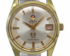 [中古品] 稼働品【RADO】ラドー Golden Horse ゴールデンホース メンズ 11674/1 30石 ヴィンテージ ゴールドカラー 稼働品 中古品