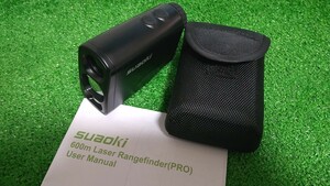 【美品】Suaoki レーザー距離計 660m Laser Rangefinder ケース・取説付き