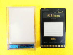 KORG MCR-03 メモリーカード RAMカード 256kbits MEMORY CARD ※現状渡し/動作未確認 @送料180円