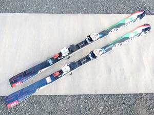 (S)◎ジャンク　NORDICA/ノルディカ　スキー板　DOBERMAN SL WC　165cm　板＋ビンディングセット　ブラック　年式不明　＠160※同梱不可