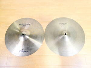 【USED!Zildjian ハイハットセット New Beat 14''/36cm★ジルジャン/ドラム/打楽器 ※現状品＠80(12)】