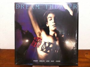 S) ●(E-8) DREAM THEATER「 WHEN DREAM AND DAY UNITE 」 LPレコード US盤 シュリンク MCA-42259 @80