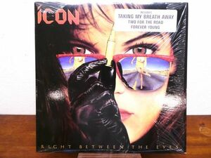 S) ●(E-7) icon 「 RIGHT BETWEEN THE EYES 」 LPレコード US盤 シュリンク 82010-1 @80