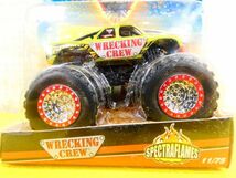 未開封！Hot wheels Monster Jam Wrecking Crew ホットウィール モンスタートラック ミニカー @送料520円(12-5)_画像2