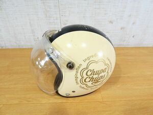 ◇chupa chups チュッパチャプス ヘルメット ジェットヘルメット 2012年製 フリーサイズ ジャンク品＠100