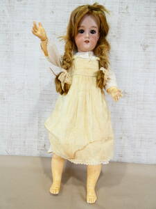 ◎ジャンク Armand Marseille/アーモンドマルセル 女の子人形/西洋人形 ビスクドール 390 A.10.M 全長約65cm 関節可動 ドイツ製 ＠120(11)