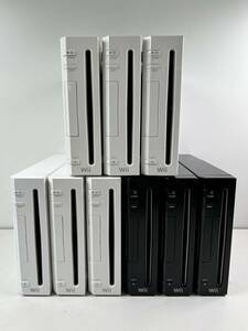 ♪【中古】Nintendo Wii 本体 9台 まとめ ② 任天堂 ニンテンドー 動作未確認 ジャンク ＠100(11)