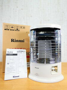 S) Rinnai リンナイ ガスストーブ LPガス用 R-852PMSⅡ-401 セラミックヒーター 2020年製 美品 暖房器具 ※点火未確認@140(11)