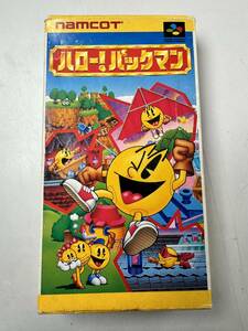 ♪【中古】Nintendo スーパーファミコン 箱 説明書 付き ソフト ハロー!パックマン 任天堂 カセット 動作未確認 ＠送料520円(11)