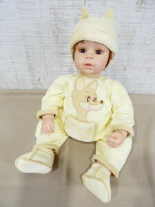 ◎ADORA/アドラ 抱き人形/赤ちゃん人形 ベビードール 女の子人形 帽子付き 全長約40cm 座り姿勢 アメリカ製 硬質ソフビ ＠100(11)