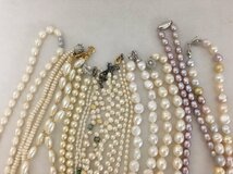 【N-10287】真珠 パール アクセサリー まとめて 大量 セット ネックレス ブレスレット 約1.2㎏ ジャンク【千円市場】_画像4