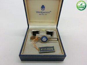 【O-5939】ウェッジウッド WEDG WOOD ネクタイピン ジャスパー SUN EAGLE サンイーグル 銀製 925 刻印 セット まとめ 現状品【千円市場】