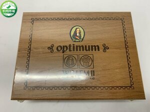 【YJ-0016】未開封 optimum WILLEMⅡ シガーケース 25本 木箱 木製ケース ボックス HOLLAND オランダ【千円市場】